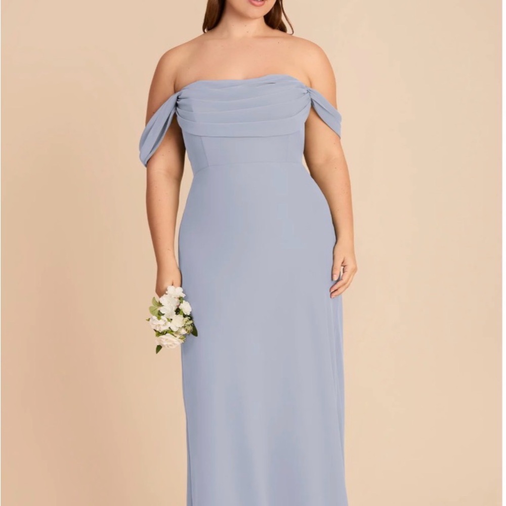 Birdy Grey Light Blue Dress Chiffon NWOT